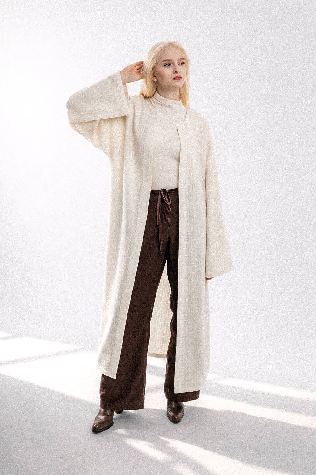 Off white flow cardigan